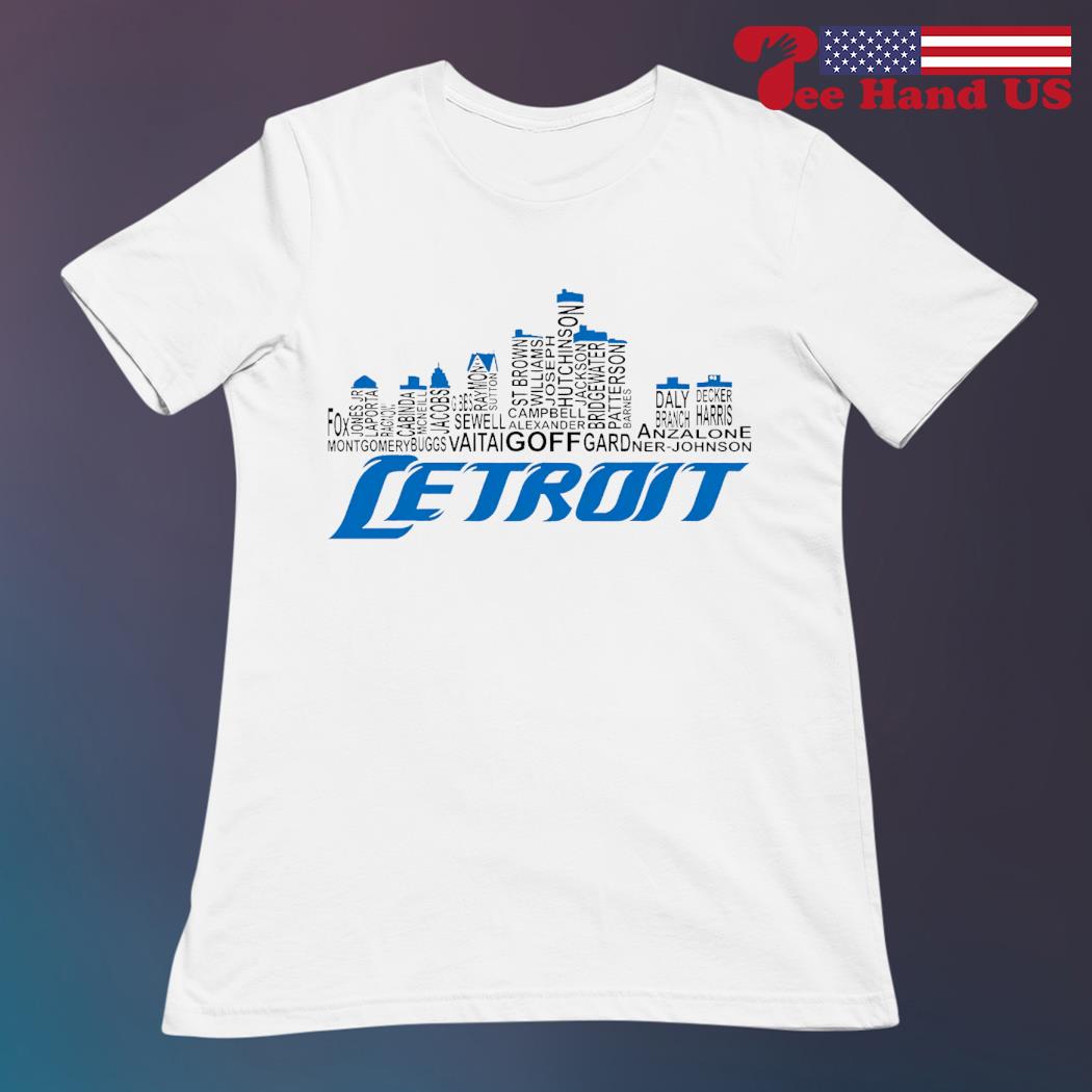 Detroit Lions Jack And Jah Retro Skyline shirt, hoodie, sweater, long  sleeve and tank top