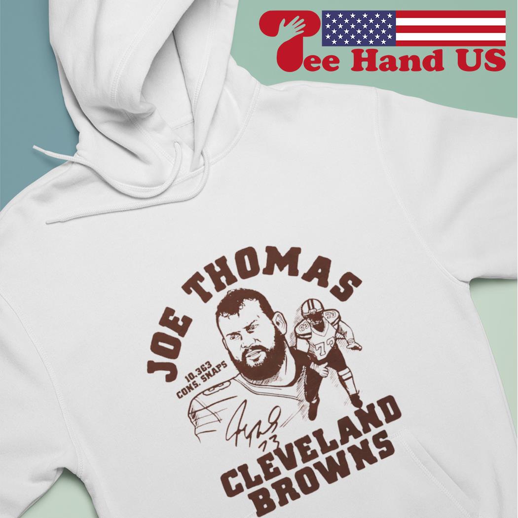 Joe Thomas Cleveland Browns 10363 cons snaps signature shirt