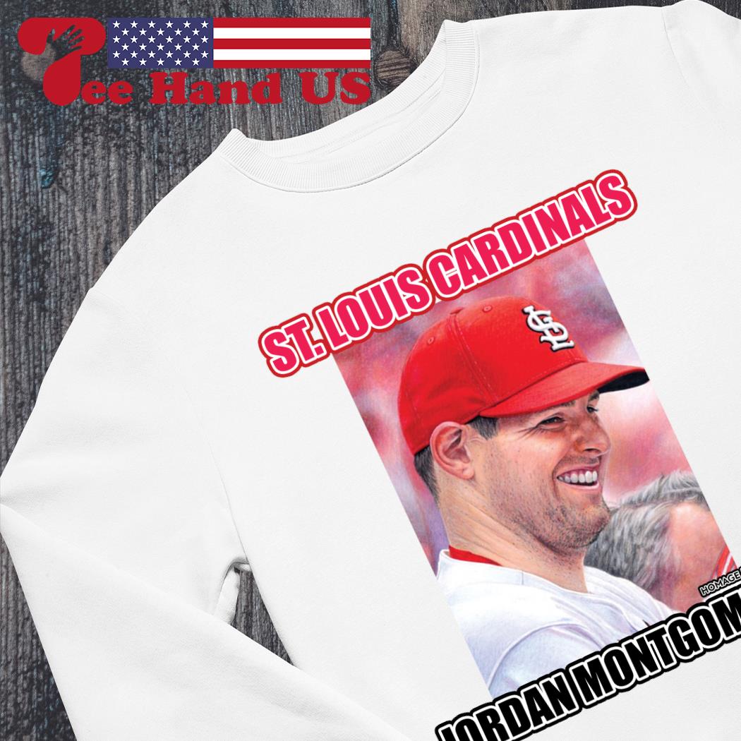 St. Louis Cardinals Busch Stadium T-Shirt from Homage. | Grey | Vintage Apparel from Homage.