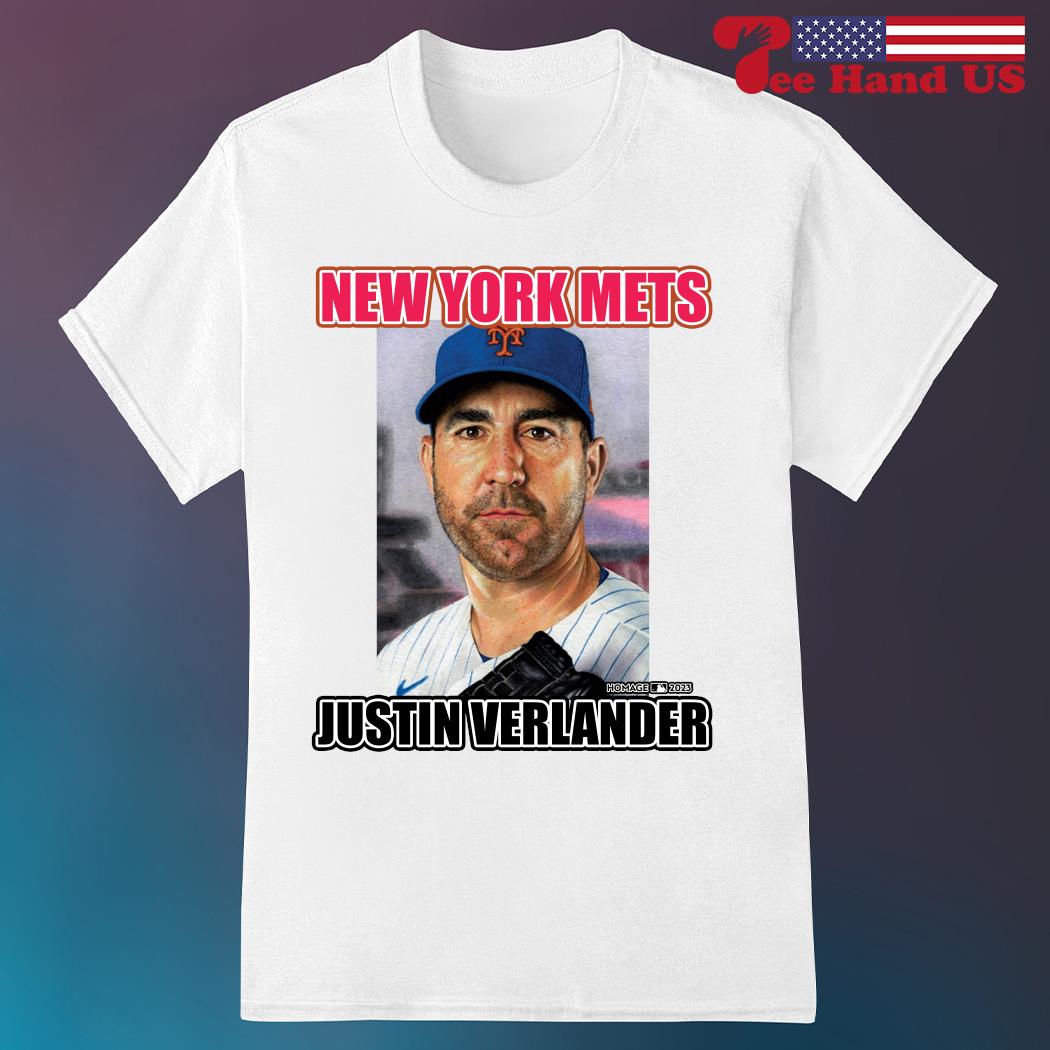 SALE 30% - New York Mets Justin Verlander 2023 Player Name & Number T- Shirt