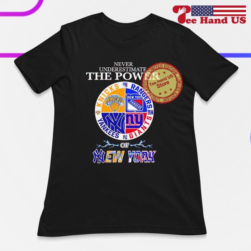 New York Giants New York Yankees New York Knicks New York Rangers City  Signature Shirt, hoodie, longsleeve, sweatshirt, v-neck tee