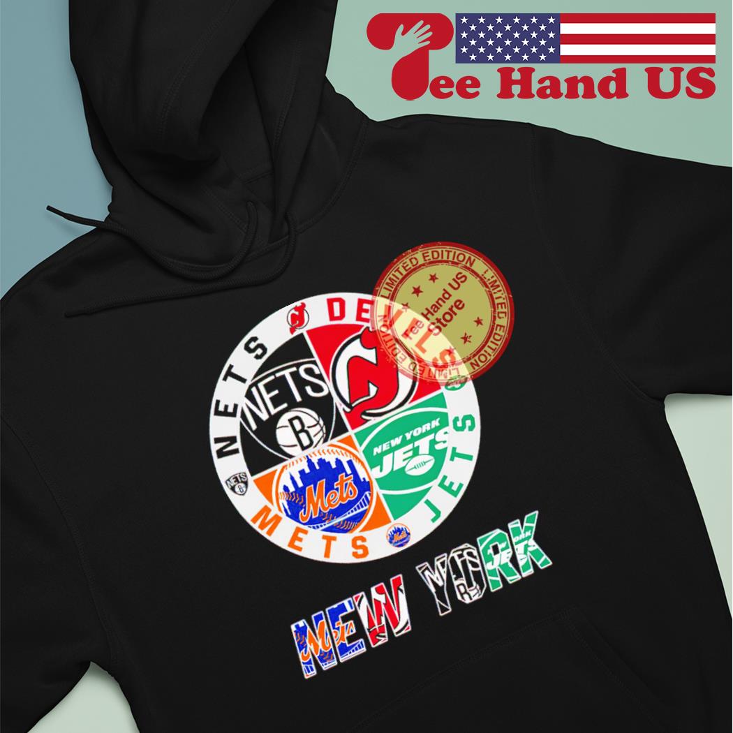 Official new York Mets Jets Nets logo mashup shirt, hoodie, sweater, long  sleeve and tank top