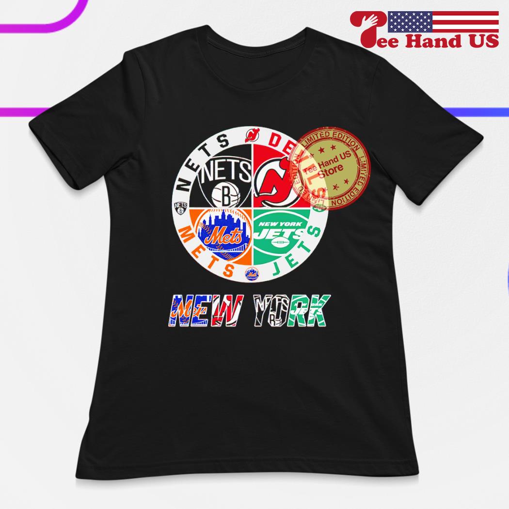 New York Sports Teams Logo Shirt Nets, Devils, Jets And Mets, hoodie,  sweater, long sleeve and tank top