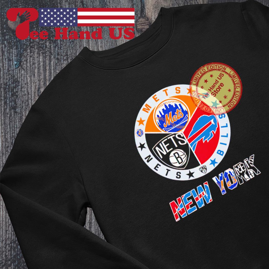 New York Mets Jets Nets 3 teams sports mix logo shirt, hoodie, sweater,  long sleeve and tank top