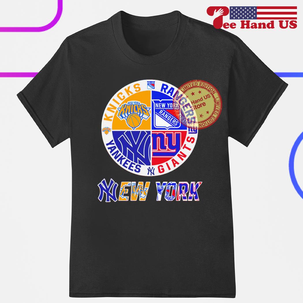 Knicks Rangers Yankees And Giants New York Sport Teams Shirt