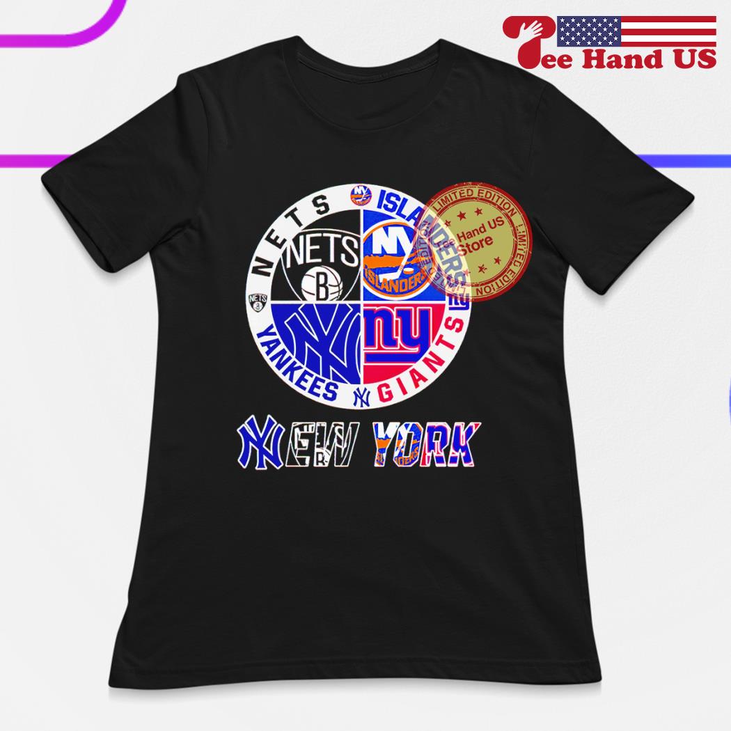 New York Yankees Nets Islanders Giants sport teams logo shirt, hoodie,  sweater, long sleeve and tank top