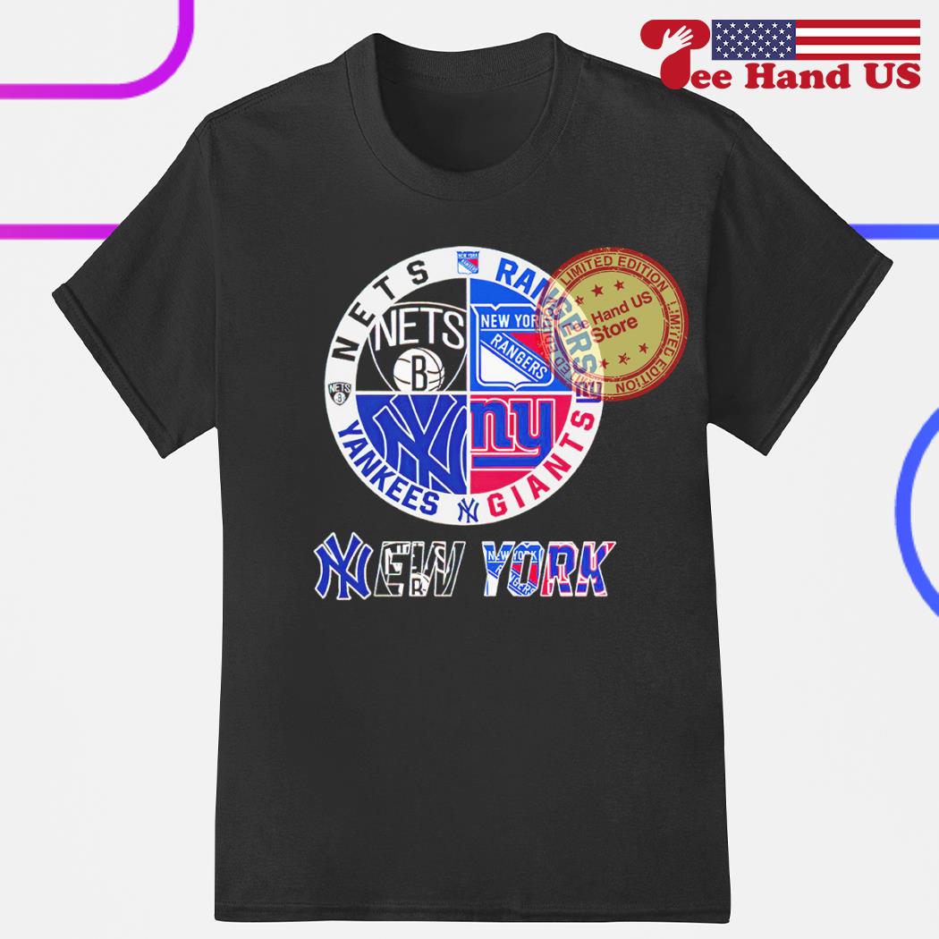 New York Sports Teams Logo Shirt Nets, Rangers, Giants And Yankees, hoodie,  sweater, long sleeve and tank top