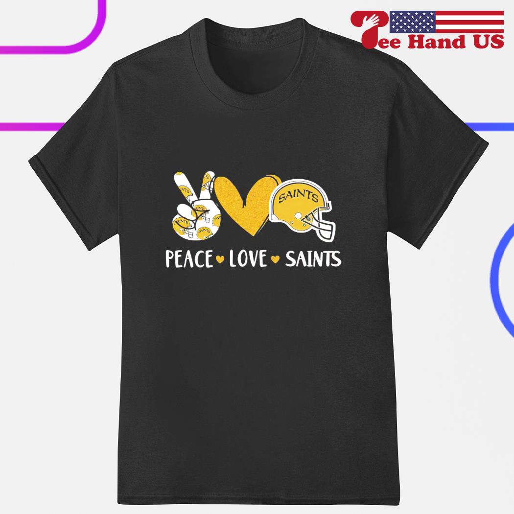 Peace love New Orleans Saints shirt - Wow Tshirt Store Online