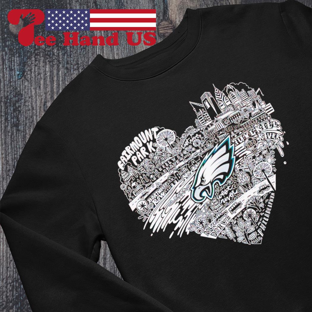 Philadelphia Eagles Fairmount Park West River Heart 2023 Shirt