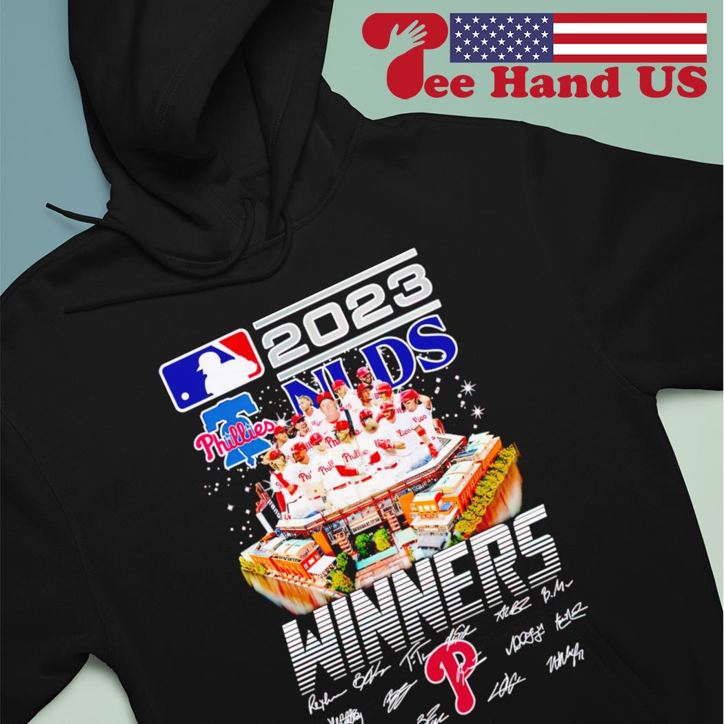 Philadelphia Phillies 2023 NLDS NL Division Series Champions Signatures  Shirt, hoodie, sweater, long sleeve and tank top