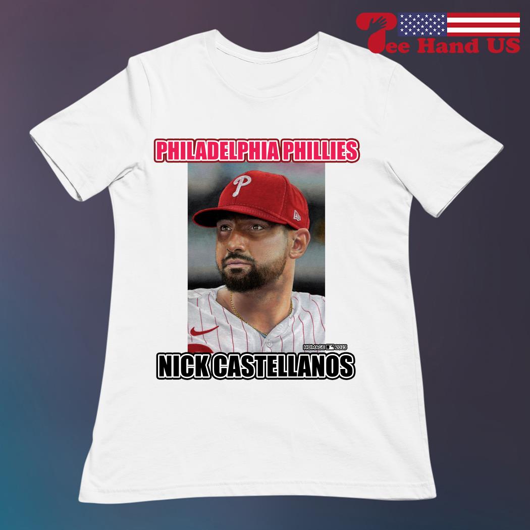NEW - Nick Castellanos Philadelphia Phillies 2023 Player Name & Number  T-Shirt