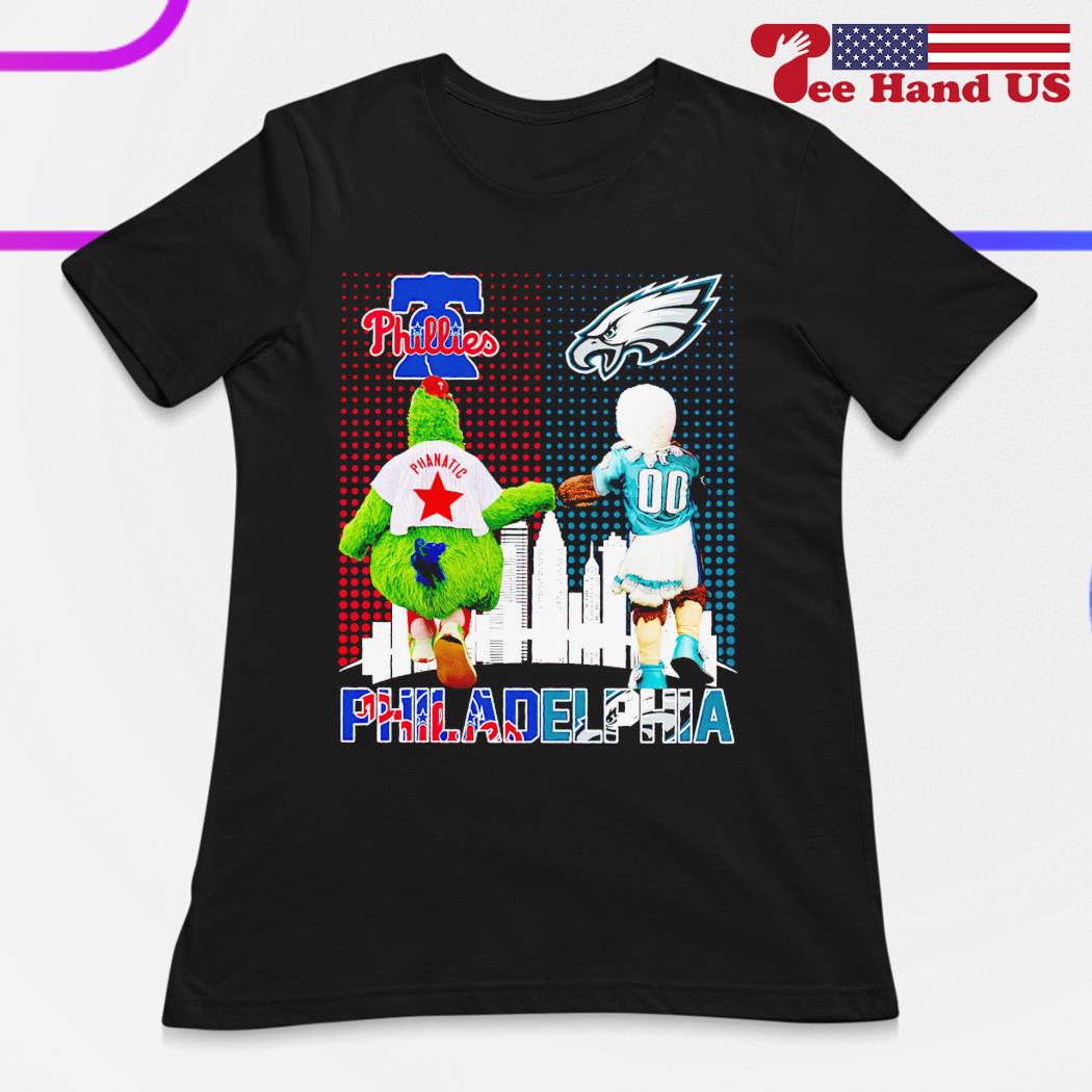 Phillie Phanatic and Swoop Philadelphia Phillies Philadelphia Eagles shirt,  hoodie, sweater, long sleeve and tank top