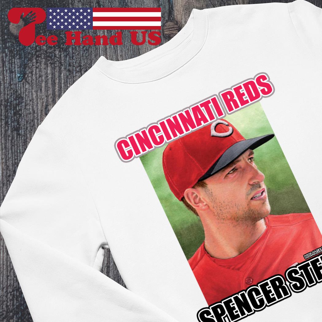 Spencer Steer Cincinnati Reds Men's Red Backer T-Shirt 