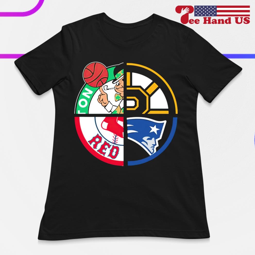 Boston Celtics Boston Bruins Boston Red Sox New England Patriots sport logo  shirt, hoodie, sweater, long sleeve and tank top