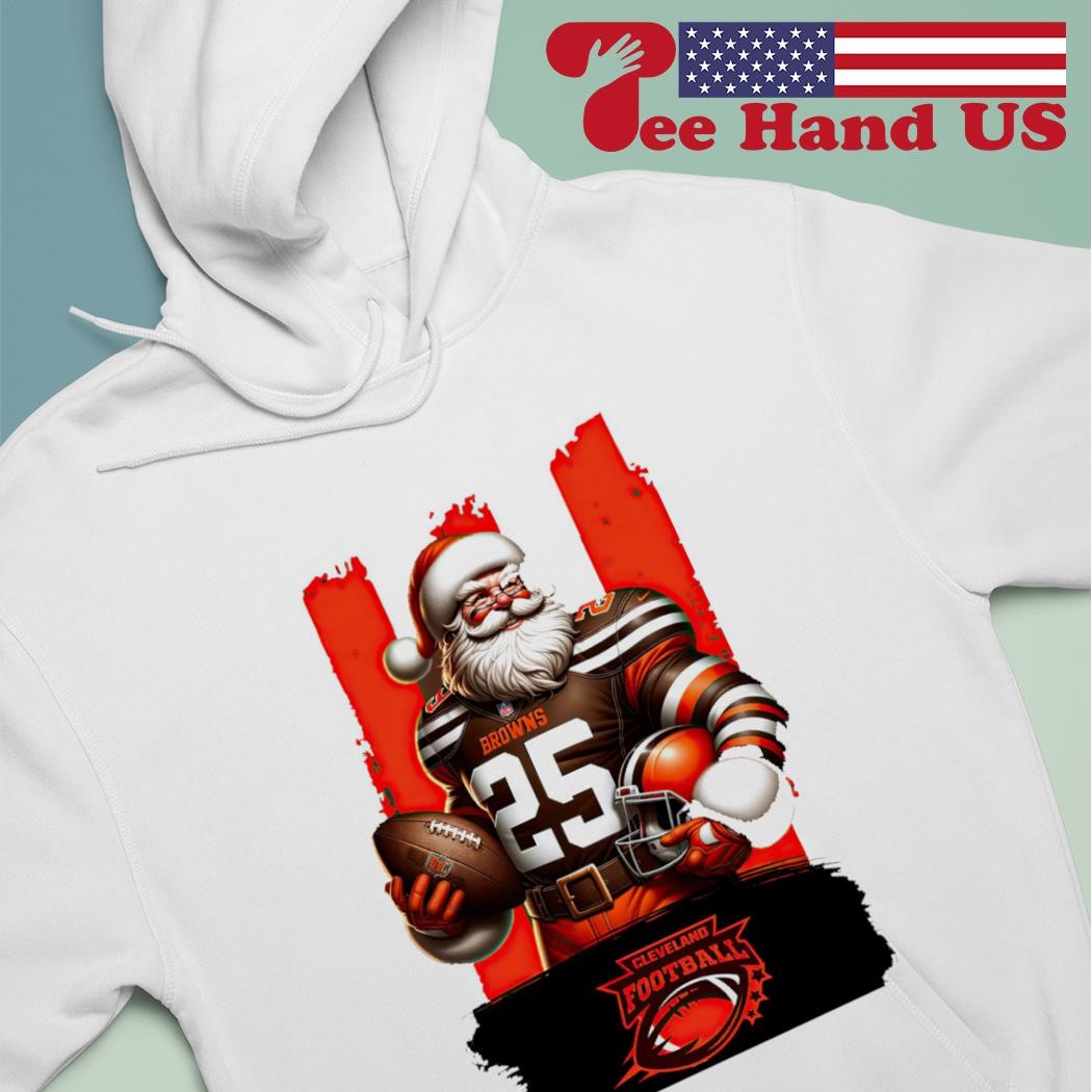 Cleveland Browns NFL Santa Claus Christmas shirt, hoodie, sweater, long  sleeve and tank top