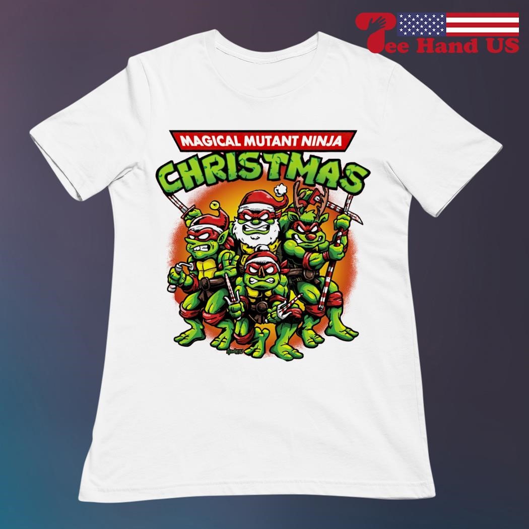 Ninja turtle style Christmas magical mutant ninja Christmas shirt - teejeep