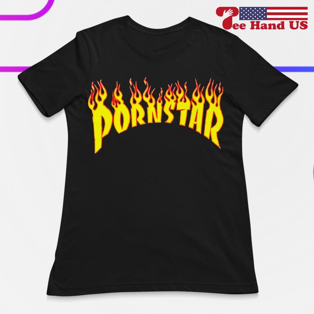 Porn star flame logo shirt, hoodie, sweater, long sleeve and tank top