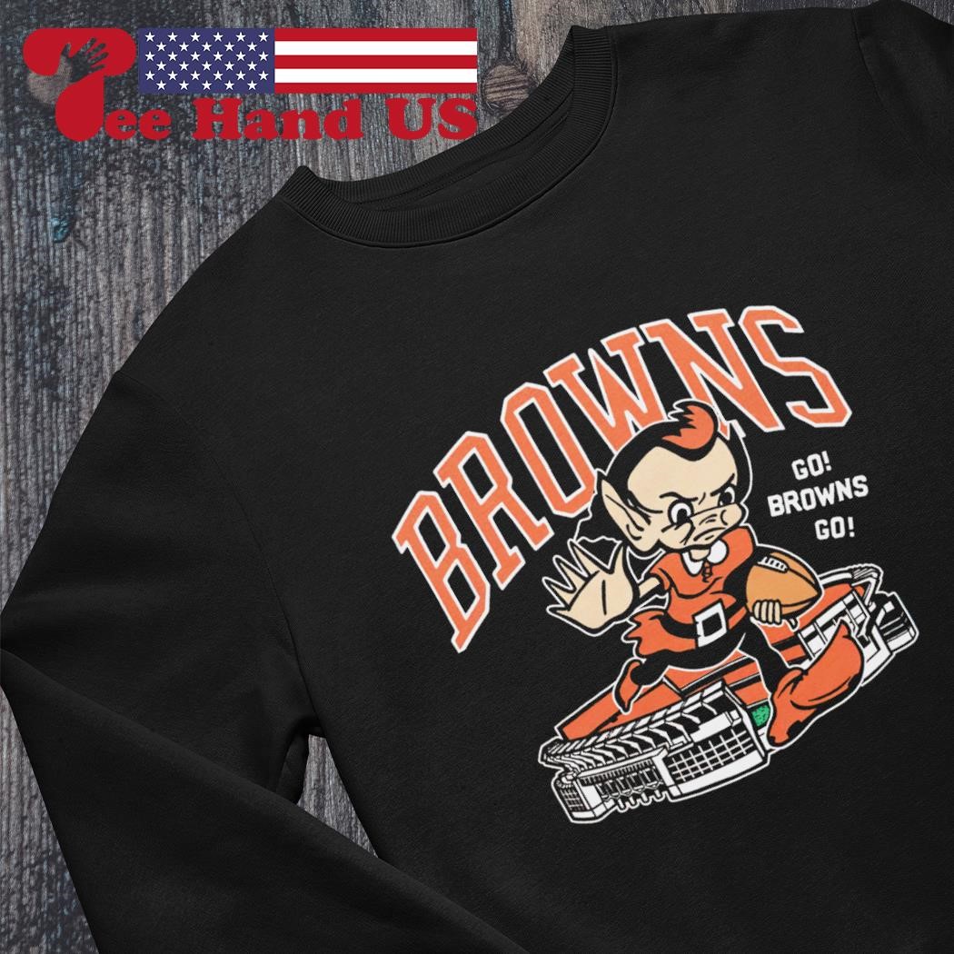 Brownie The Elf Cleveland Browns Stiff Arm Stadium vintage shirt hoodie sweater long sleeve and tank top