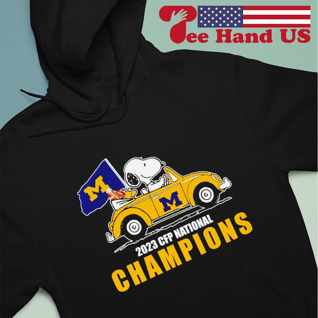 Snoopy Michigan Wolverines 2023 CFP National Champions shirt hoodie