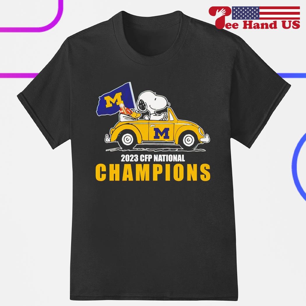 Snoopy Michigan Wolverines 2023 CFP National Champions shirt, hoodie ...