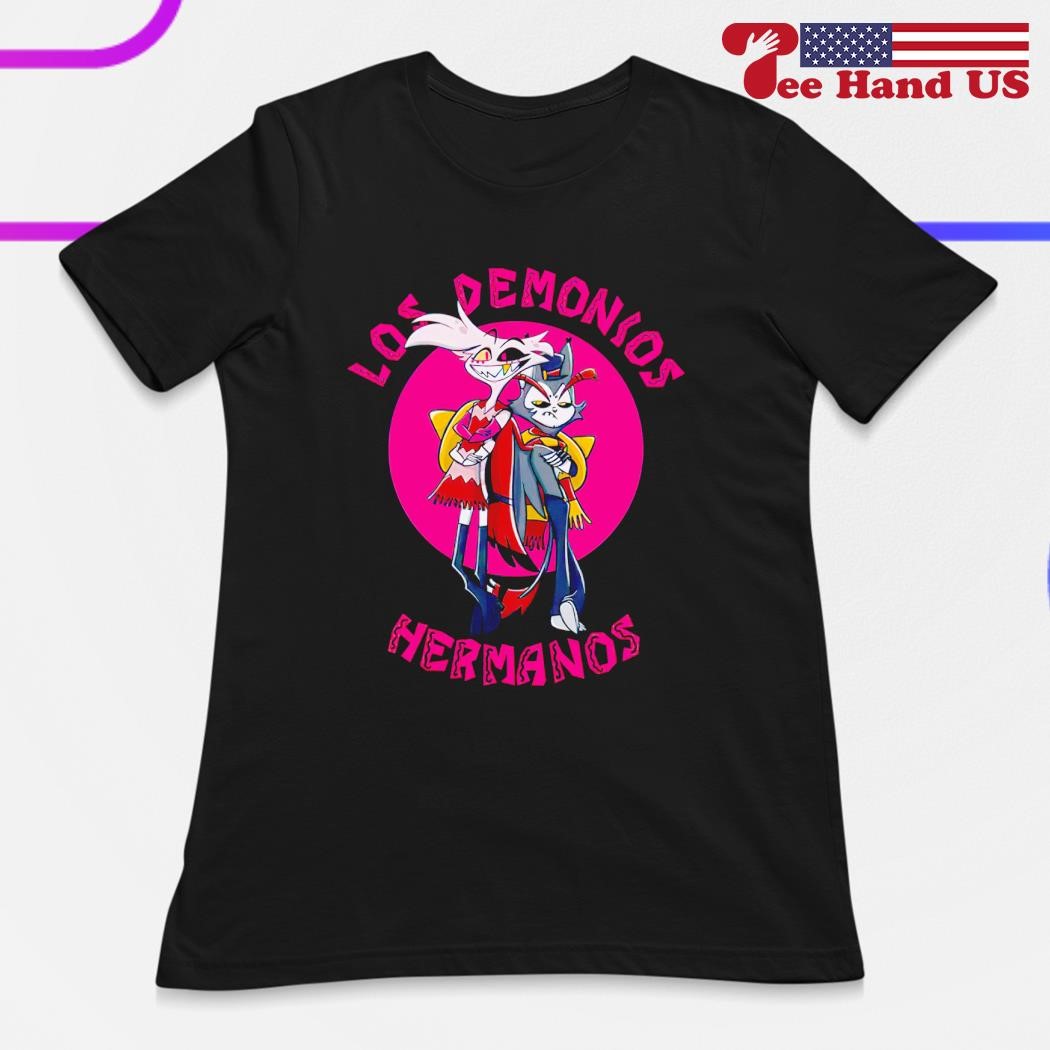 Angel Dust and Husk Hazbin Hotel X Los Pollos Hermanos Los Demonios  Hermanos shirt, hoodie, sweater, long sleeve and tank top