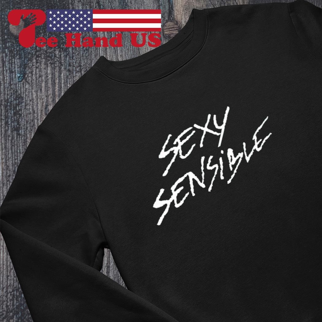 Alexia wearing sexy sensible shirt, hoodie, sweater, long sleeve and tank  top