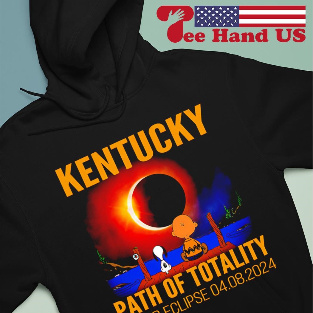 Snoopy and Charlie Brown Kentucky path of totality solar eclipse april 8 2024 shirt hoodie