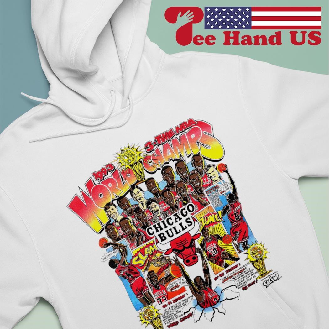1993 3-Time NBA World Champs Chicago Bulls vintage shirt, hoodie