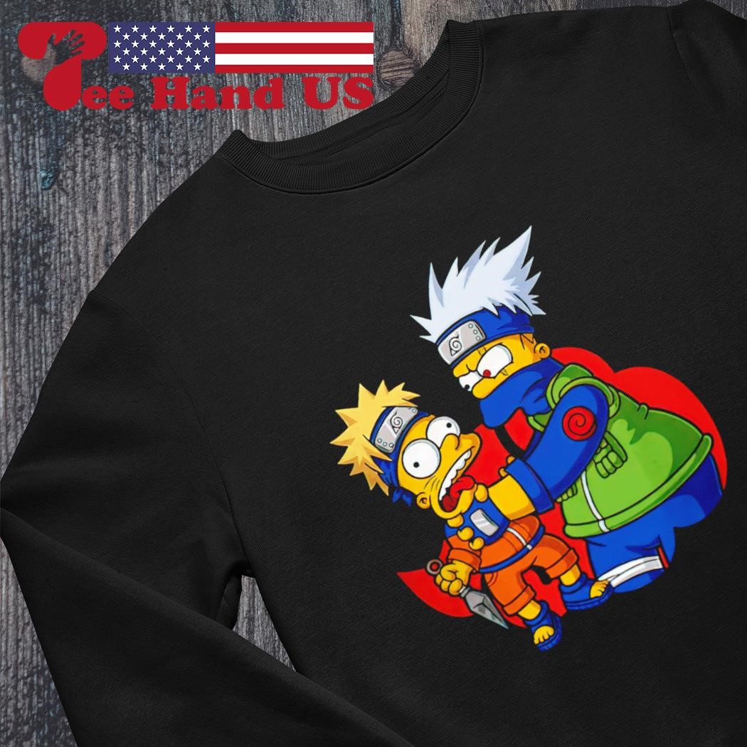 Bart and Homer as Naruto and Kakashi why you little shinobi shirt, hoodie,  sweater, long sleeve and tank top