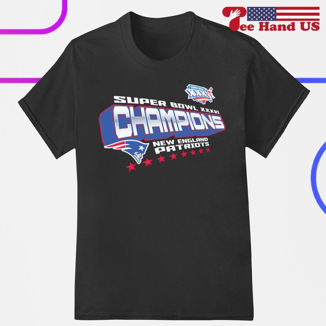 New England Patriots Super Bowl XXXVI Champions shirt hoodie sweater long sleeve and tank top