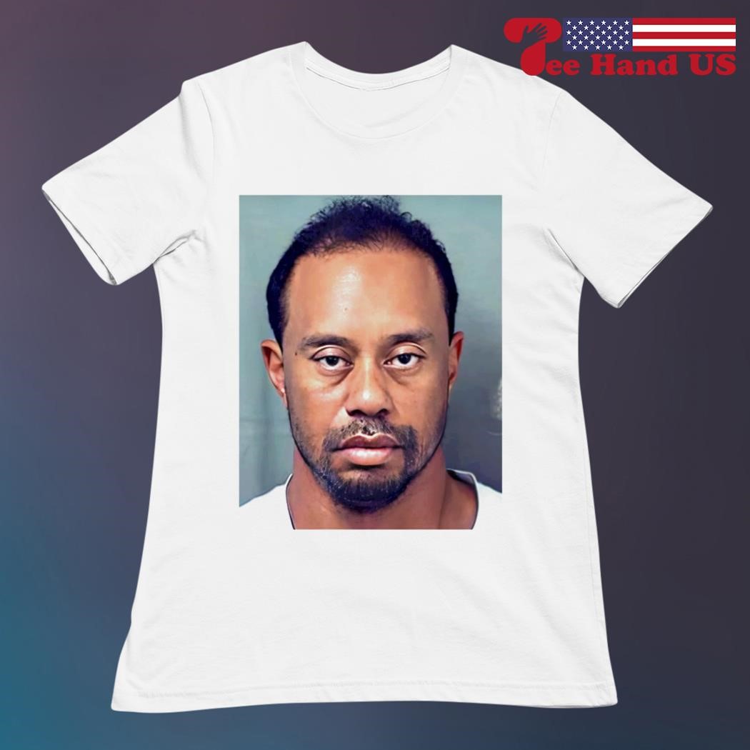 tiger woods mugshot shirt
