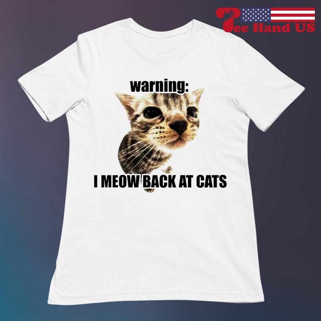 Meow cat shirt best sale