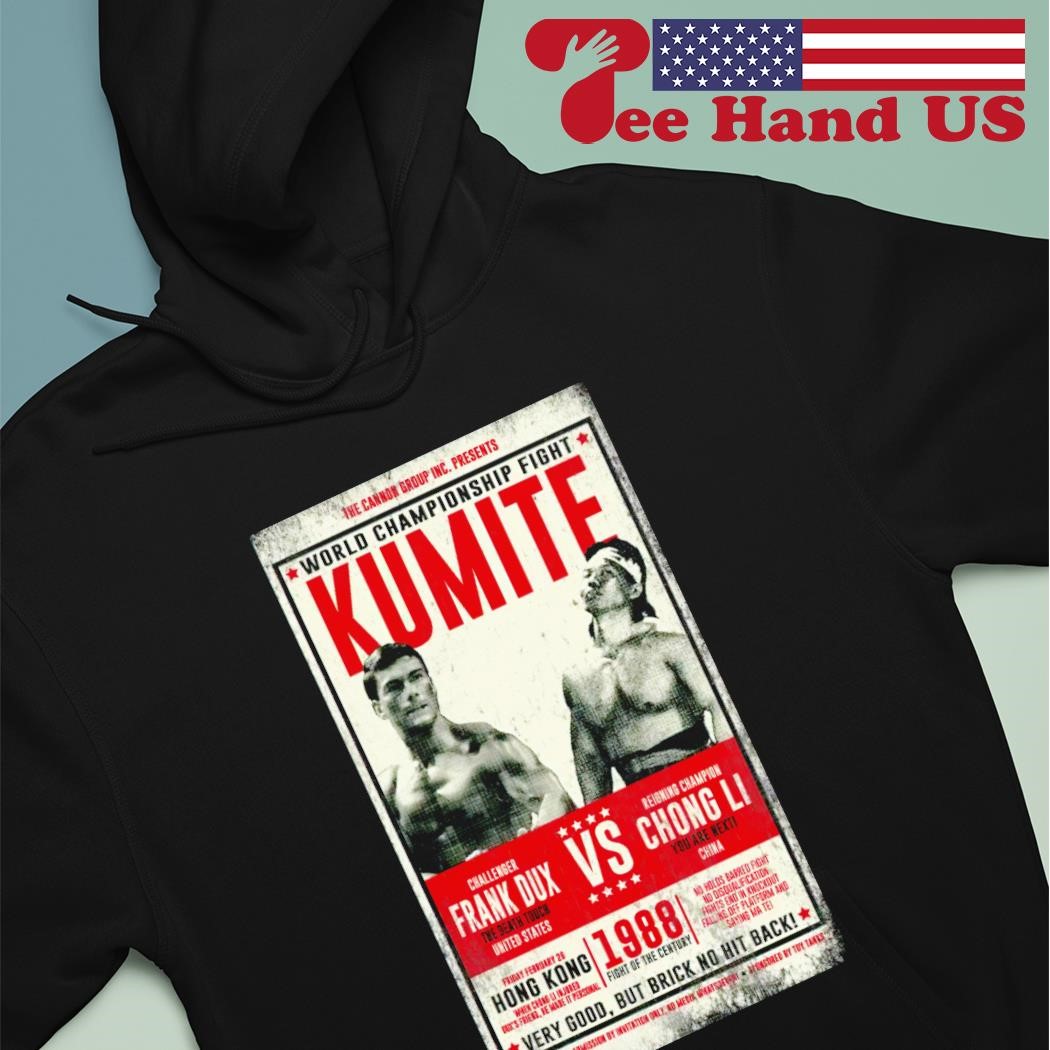 World Championship Fight Kumite Frank Dux vs Chong Li 1988 shirt, hoodie,  sweater, long sleeve and tank top, image size:1050x1050