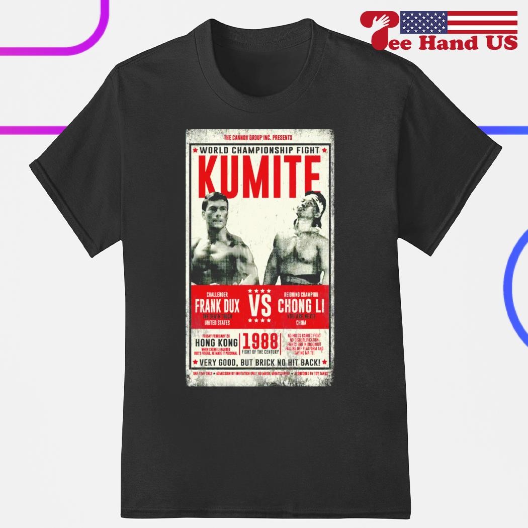 World Championship Fight Kumite Frank Dux vs Chong Li 1988 shirt, hoodie,  sweater, long sleeve and tank top, image size:1050x1050