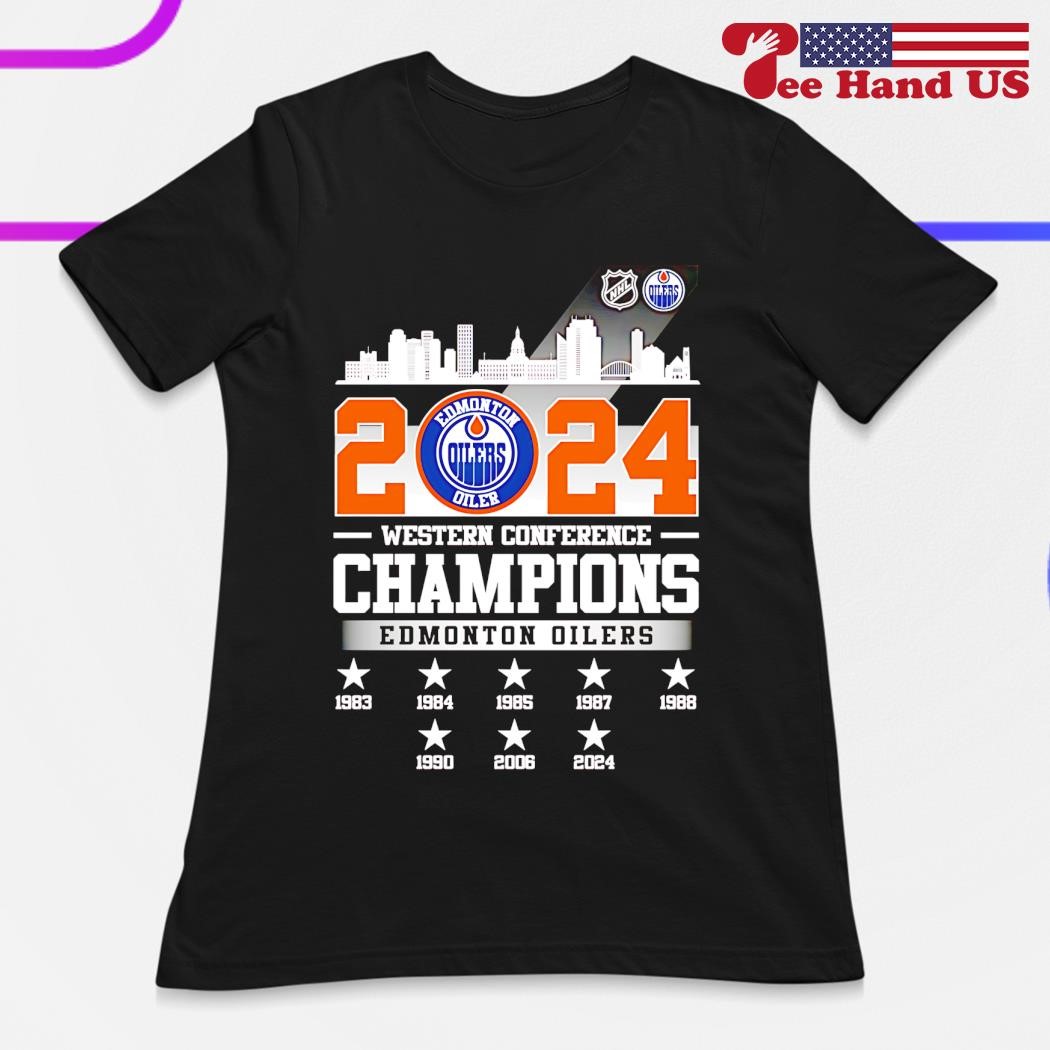 City Edmonton Oilers 2024 Western Conference Champions shirt hoodie sweater long sleeve and tank top