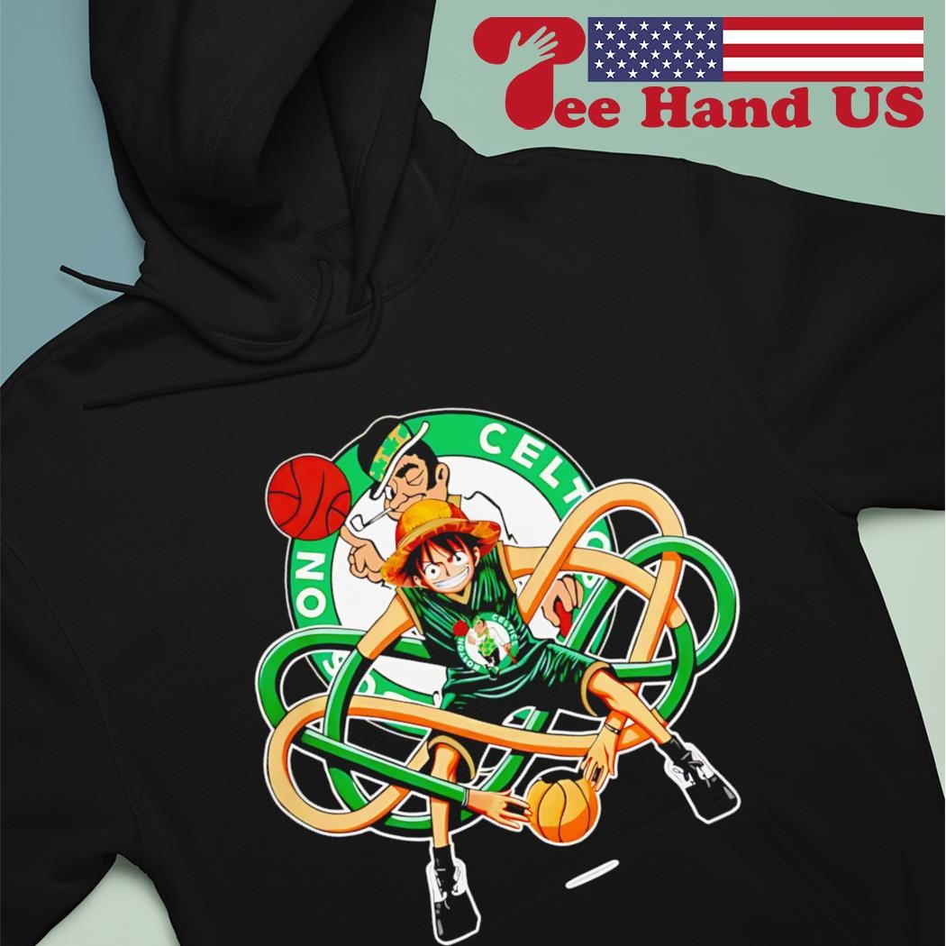 Boston Celtics One Piece Monkey D. Luffy Anime 2024 Shirt, hoodie