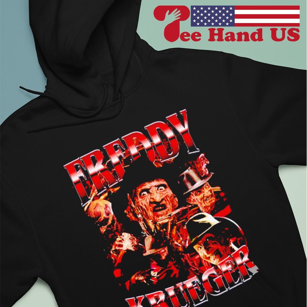 New FREDDY KRUEGER Nightmare on Elm street Black Hoodie outlet Horror Shirt sweatshirt