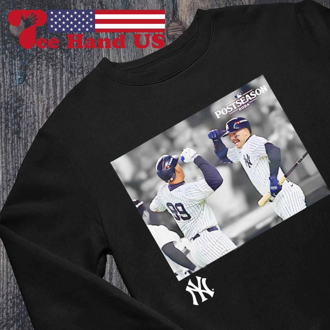 Aaron Judge and friends New York Yankees 2024 MLB postseason moments shirt hoodie sweater long sleeve and tank top