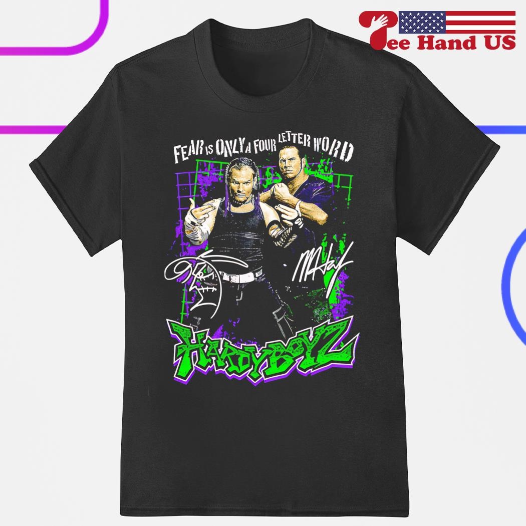 Vintage Hardy Boyz WWF Fear Is Only A Four Letter Word deals T-Shirt