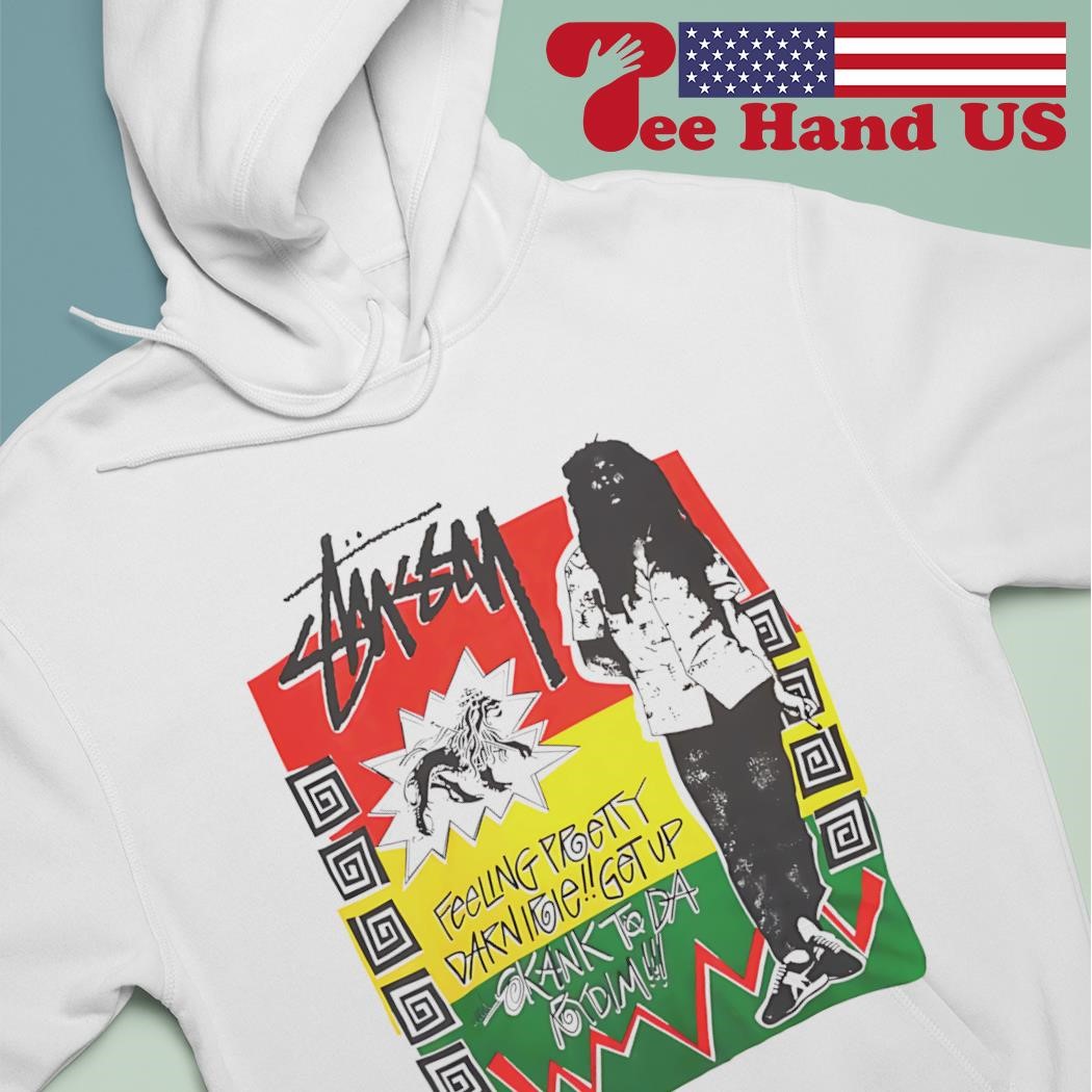 Stussy Bob Marley feeling pretty darn irie get up art shirt