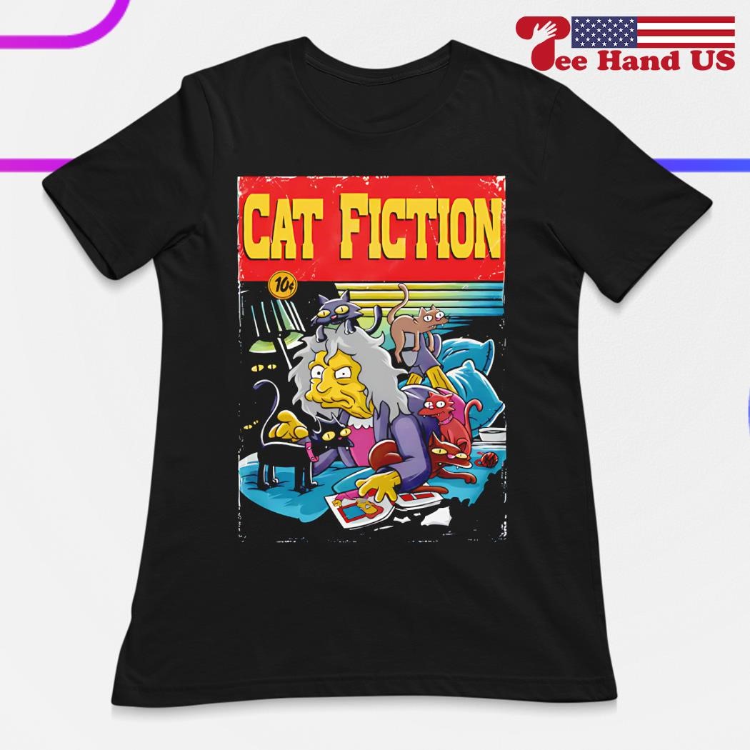 Eleanor Abernathy The Simpsons X the Pulp Fiction Cat Fiction movie poster shirt