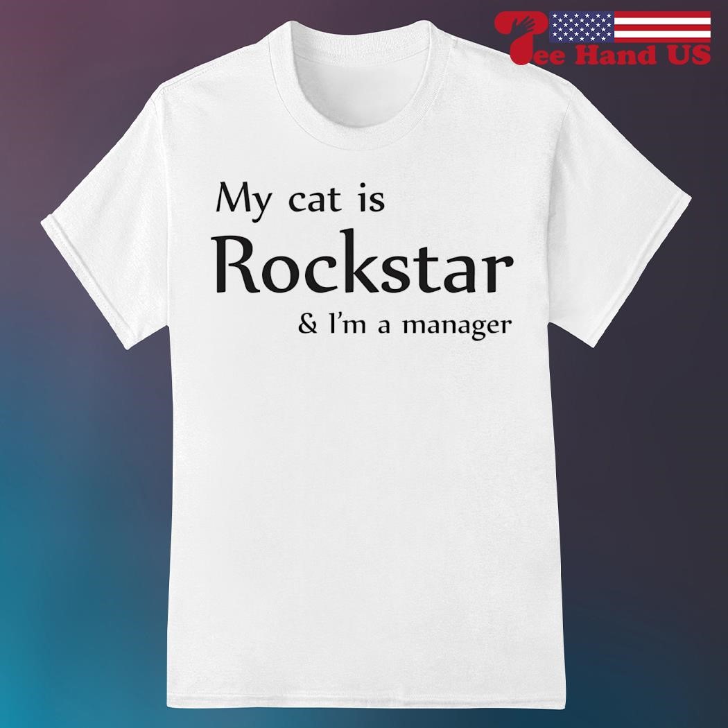 My cat is a rockstar shirt best sale