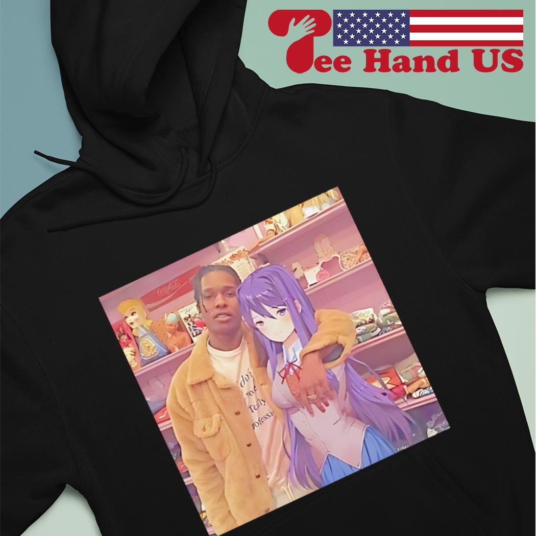 ASAP Rocky and Yuri DDLC Anime Girl X Rappers shirt, hoodie, sweater, long  sleeve and tank top, image size:1050x1050