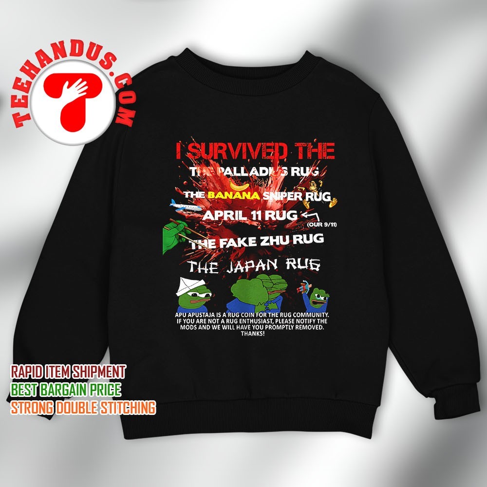 Crypto rug pull survivor meme culture shirt, hoodie, sweater, long sleeve  and tank top