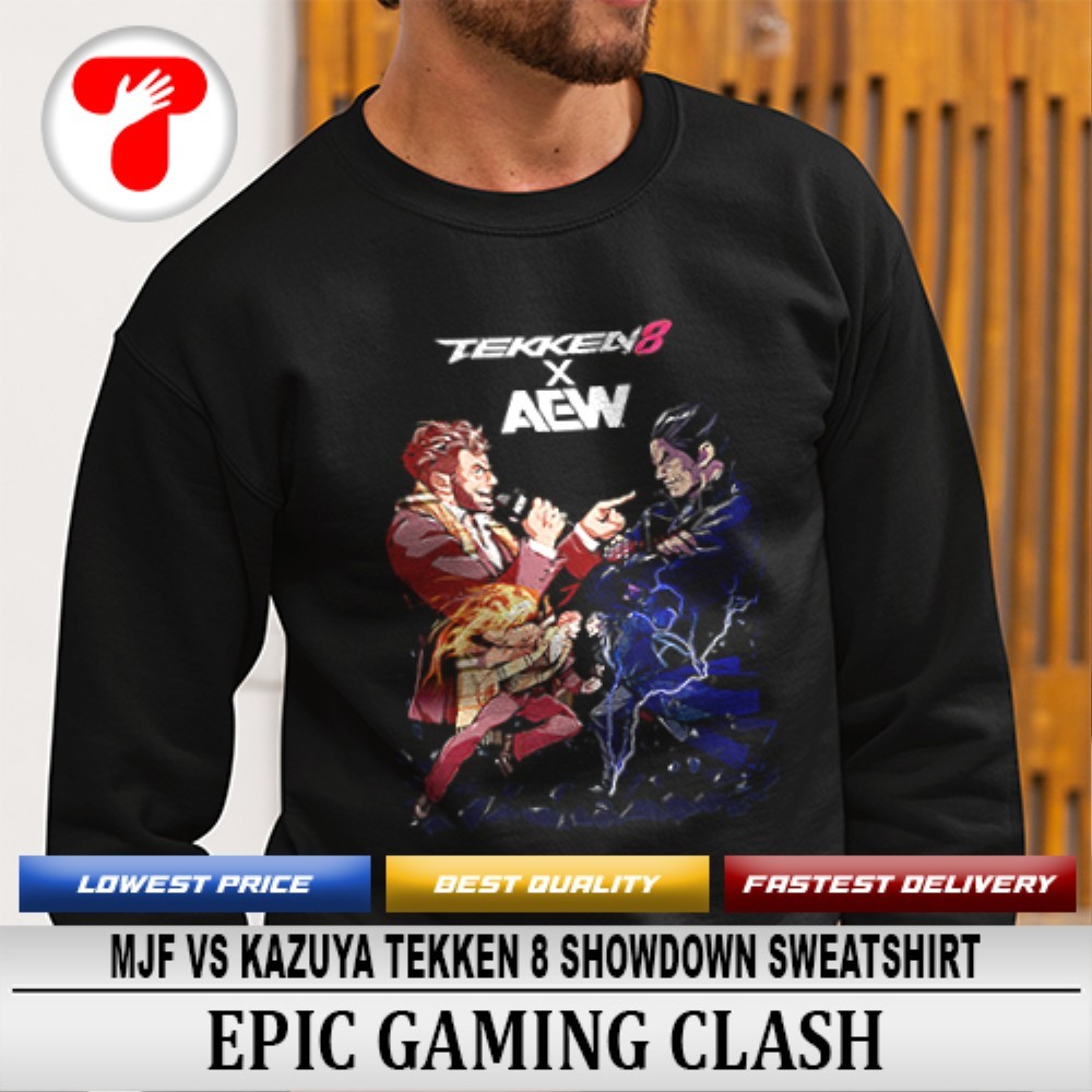 Tekken 8 vs AEW MJF vs. Kazuya shirt, hoodie, sweater, long
