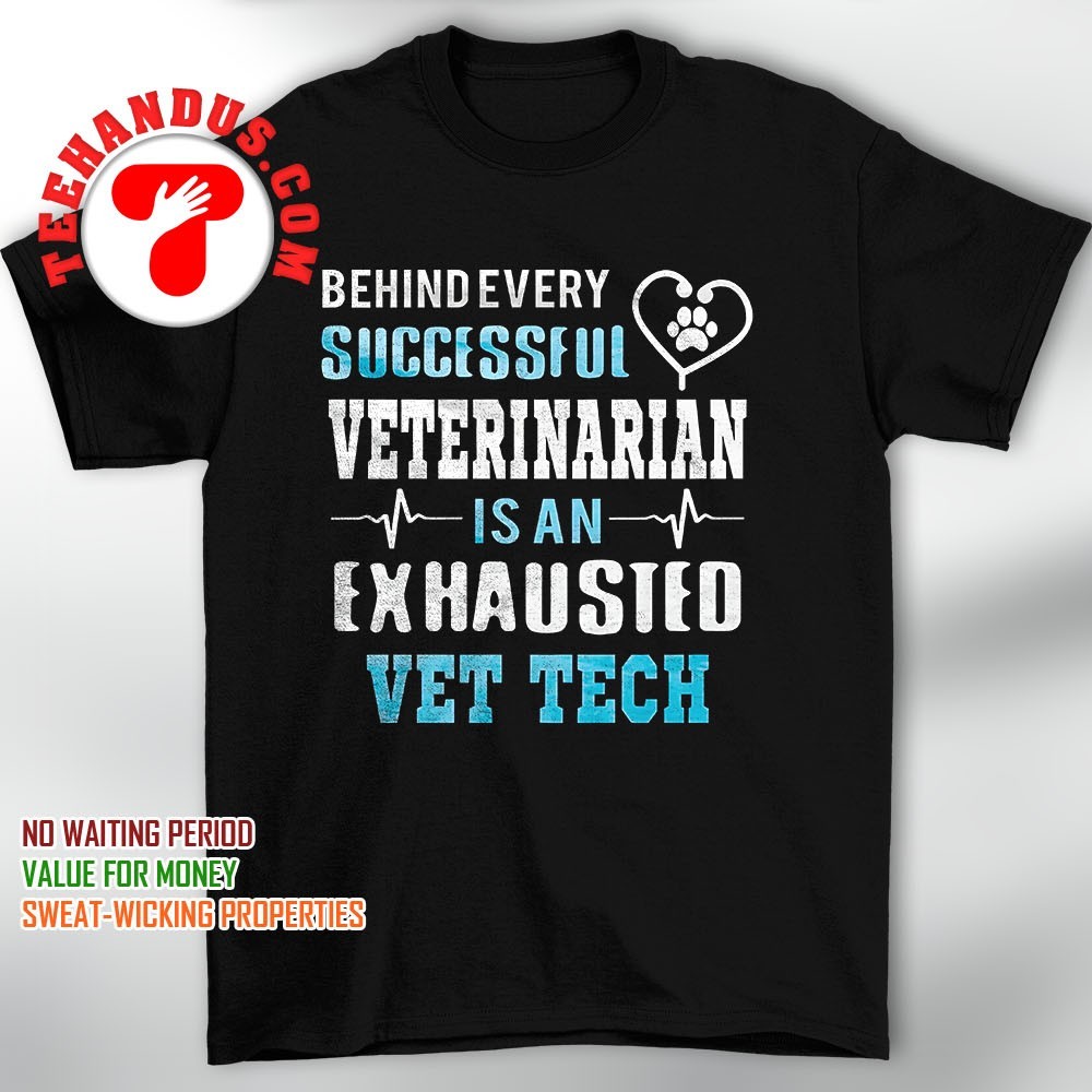 Exhausted Vet Tech T-Shirt Exhausted Vet Tech T-Shirt