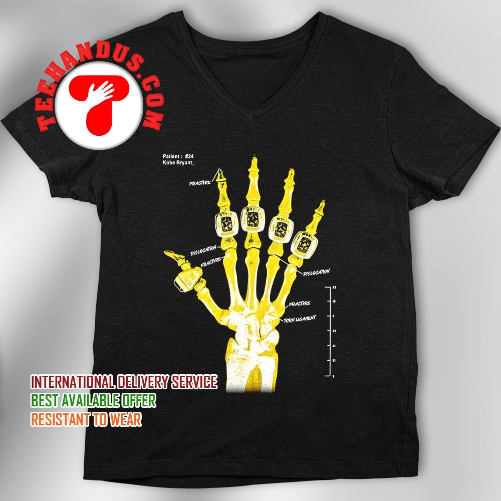 kobe bryant 5 rings t shirt