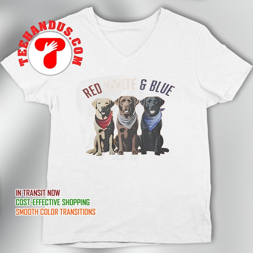 Patriotic Paw Print In Red, White, & Blue. Premium T-Shirt Patriotic Paw Print In Red, White, & Blue. Premium T-Shirt