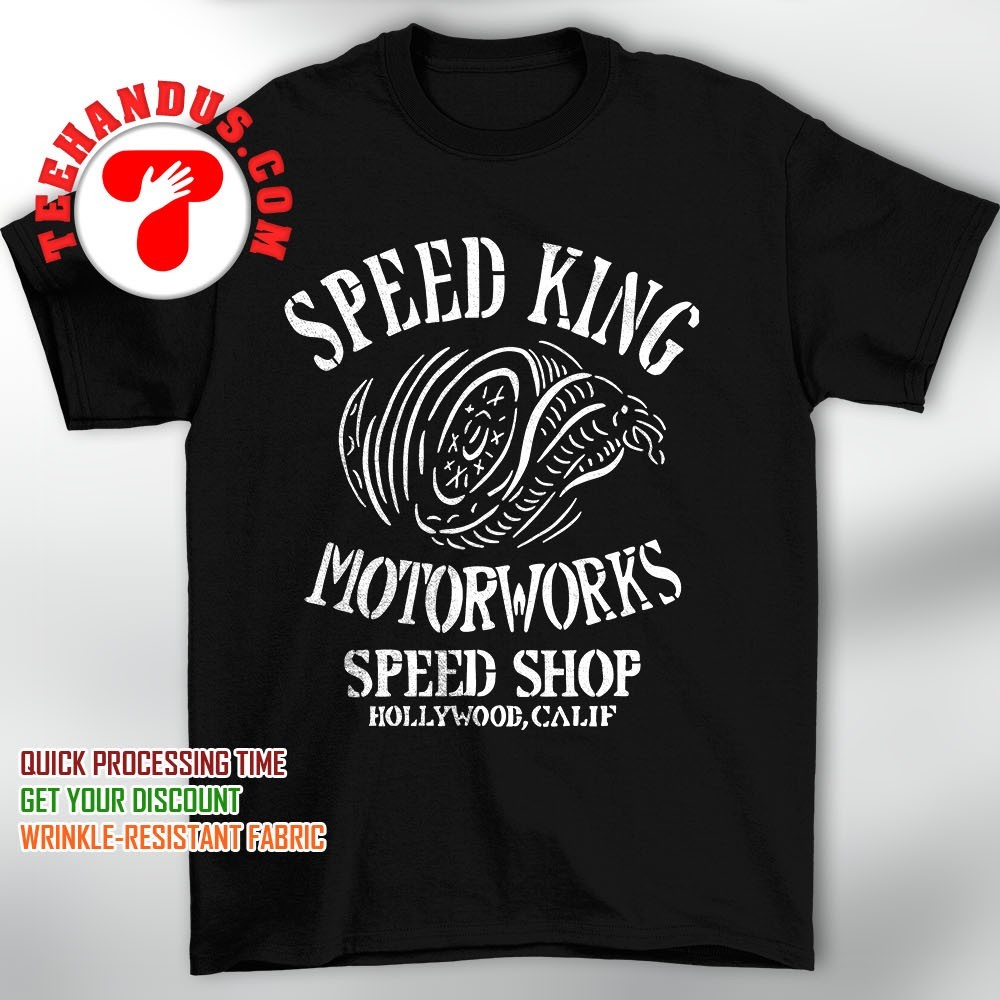 Speed King Motorworks Tee Hollywood California Vintage Premium T-Shirt Speed King Motorworks Tee Hollywood California Vintage Premium T-Shirt