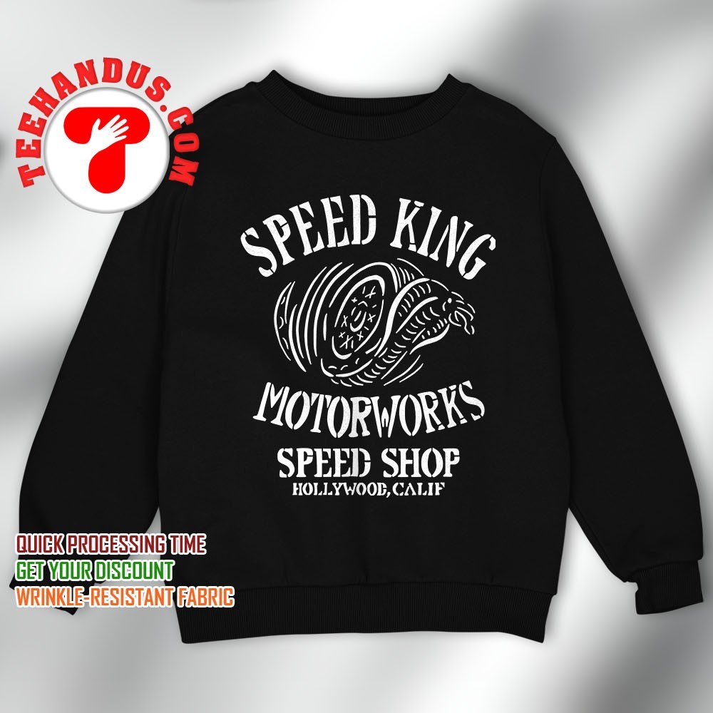 Speed King Motorworks Tee Hollywood California Vintage Premium T-Shirt Speed King Motorworks Tee Hollywood California Vintage Premium T-Shirt